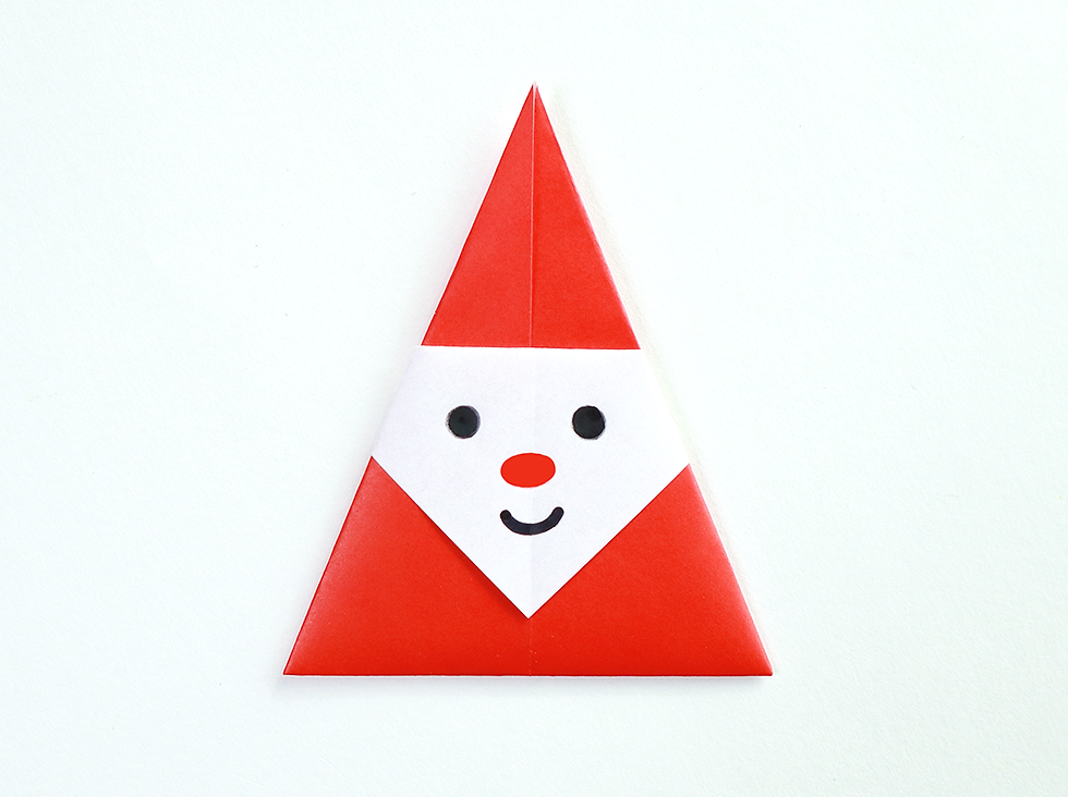 Easy Santa Origami for Kid