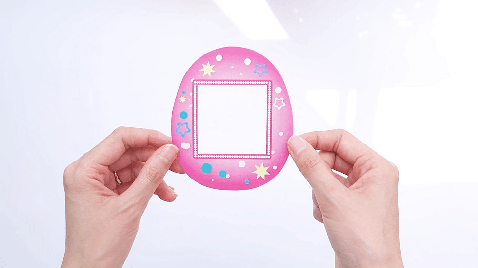 Tamagotchi Kid Crafts Printable Paper Toys Template