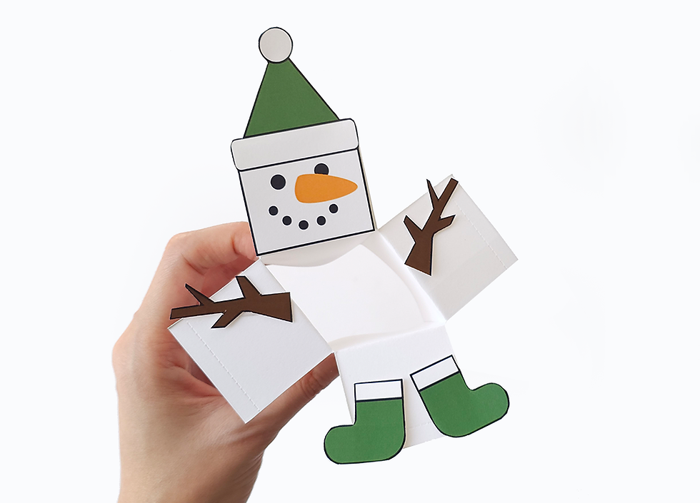 How to Make Dancing Santa Claus with Paper Christmas Craft Printable