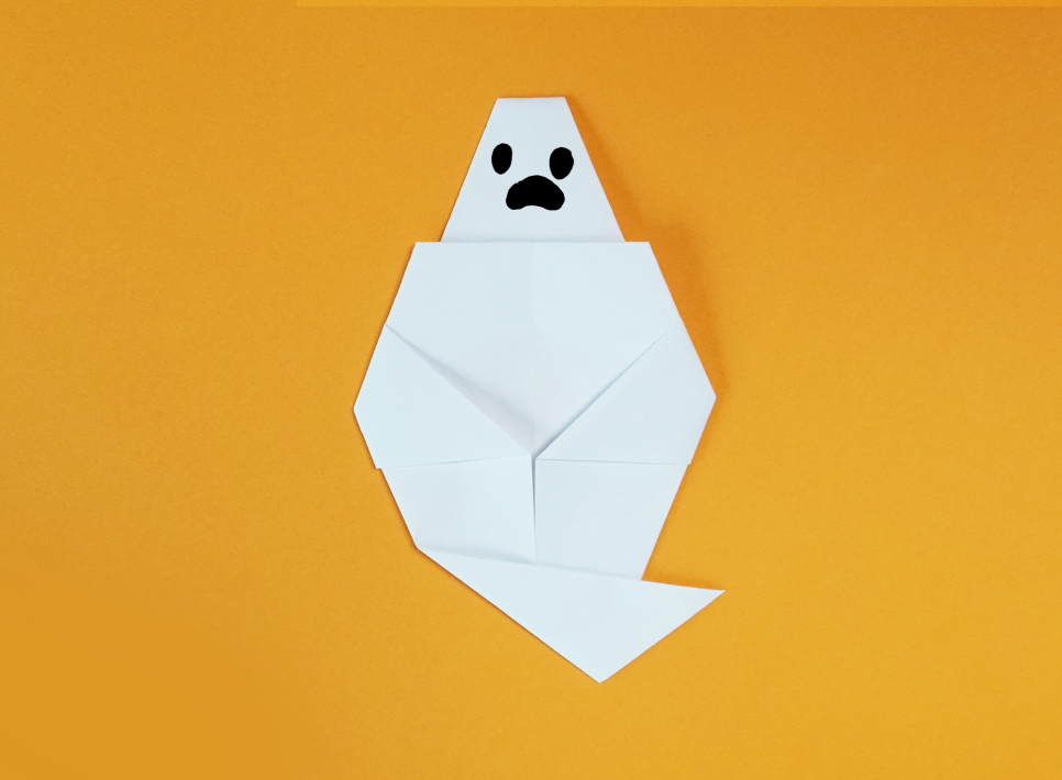 Easy Origami Ghost