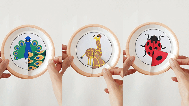 Animal Pattern Matching Craft Printable for Kids | Paper Plate Animal Craft