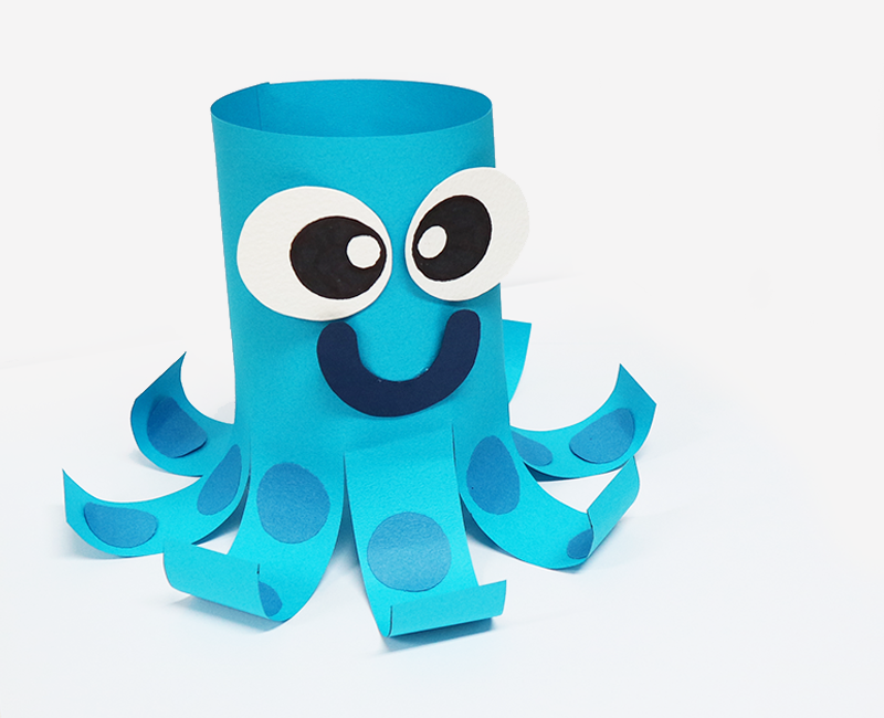 Easy Octopus Paper Craft | Easy Crafts for Kids