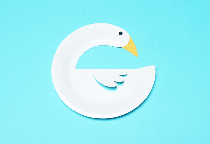 Paper Plate Swan Craft Idea For Kids