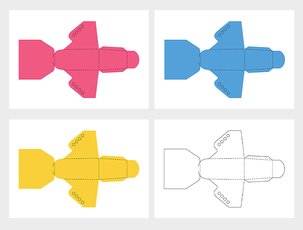 3D Paper Shoes Kids Crafts Printable