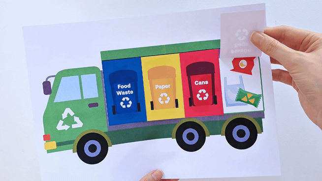Recycle Truck Sorting Craft - Earth Day Craft & Activity