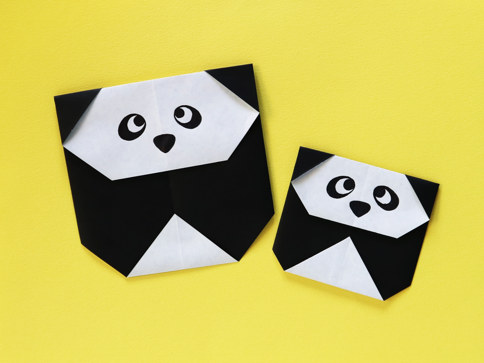 Origami Panda Paper Craft Tutorial