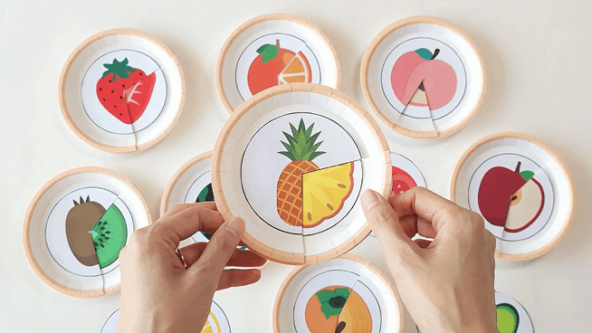 Fruit Matching Wheel Craft Printable for Kids
