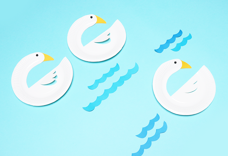 Paper Plate Swan Craft Idea For Kids
