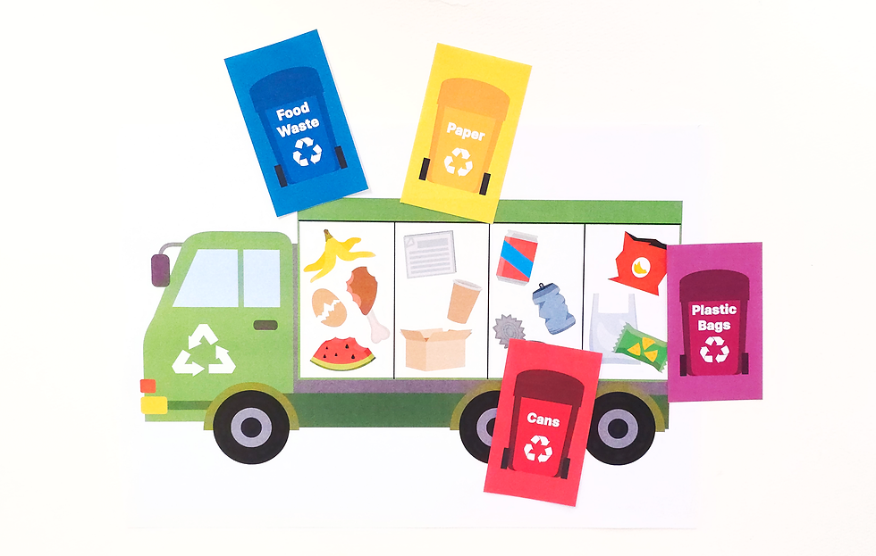 Recycle Truck Sorting Craft Earth Day Craft Activity