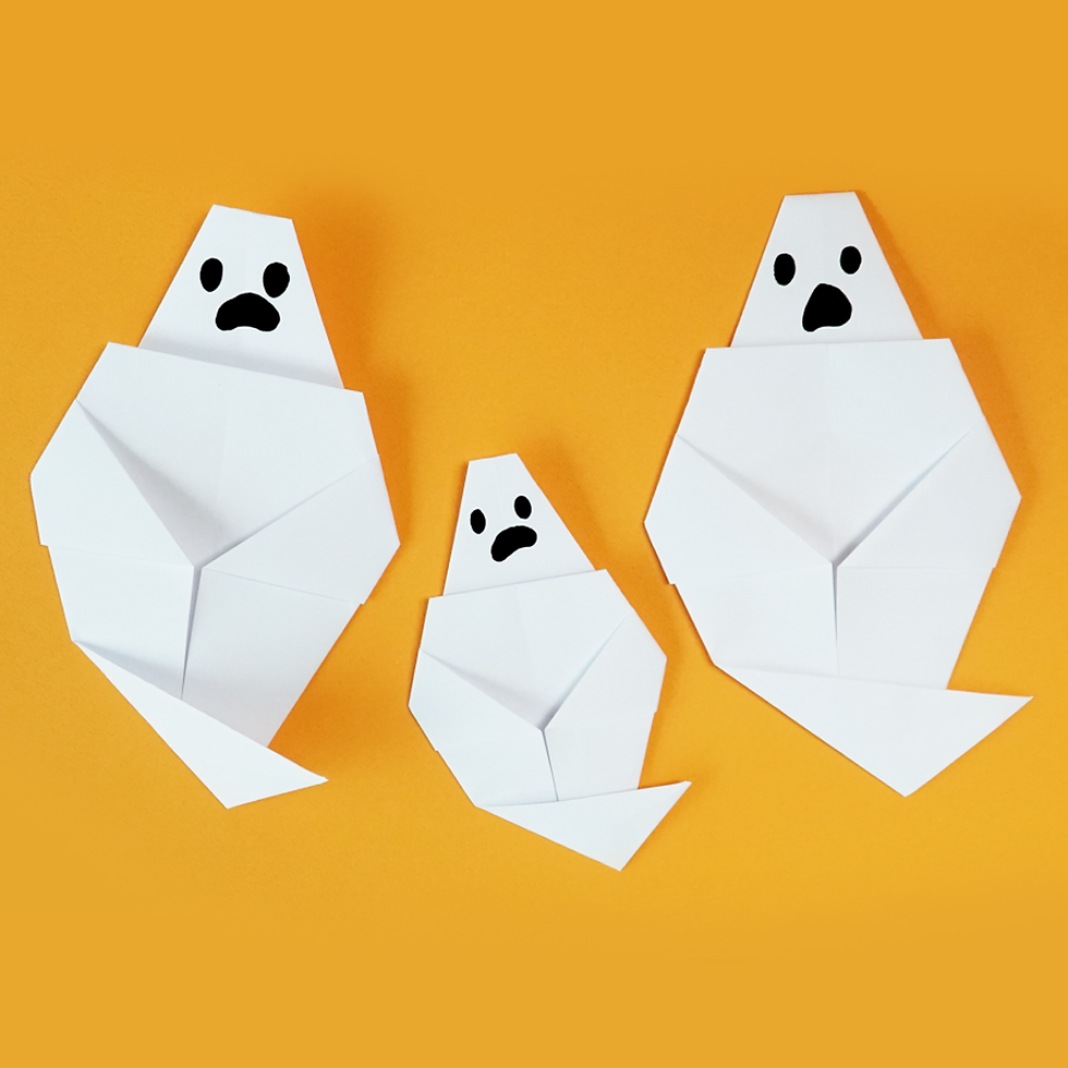 Easy Origami Ghost