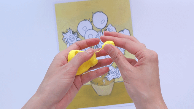 Van Gogh Inspired Sunflowers Clay for Kids
