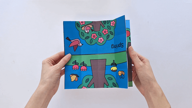 Four Seasons Endless Card with Printable