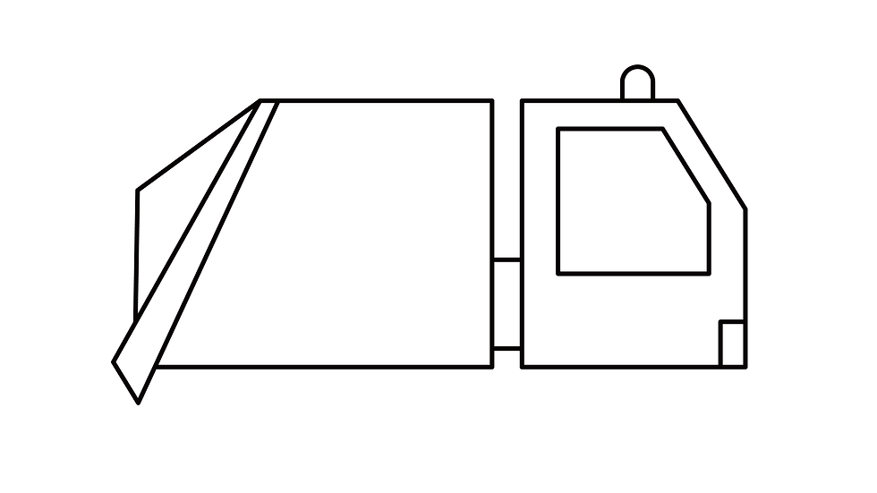 How to Draw a Garbage Truck – Free Printable | DRAWINART