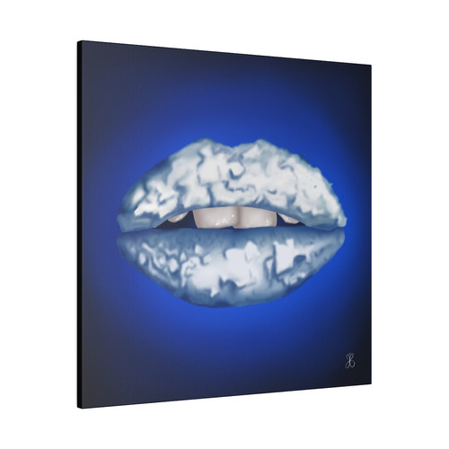 Eco-Friendly Digital Art on canvas with no frame - Iceberg Lips By