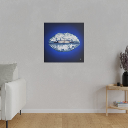 Eco-Friendly Digital Art on canvas with no frame - Iceberg Lips By