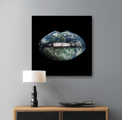 Eco-Friendly Digital Art on canvas with no frame - By Mad Lips 21
