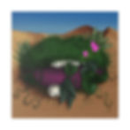 Eco-Friendly Digital Art on Canvas with no - scare Format - 'Girly Desert of Hope Lips' by Mad Lips 21