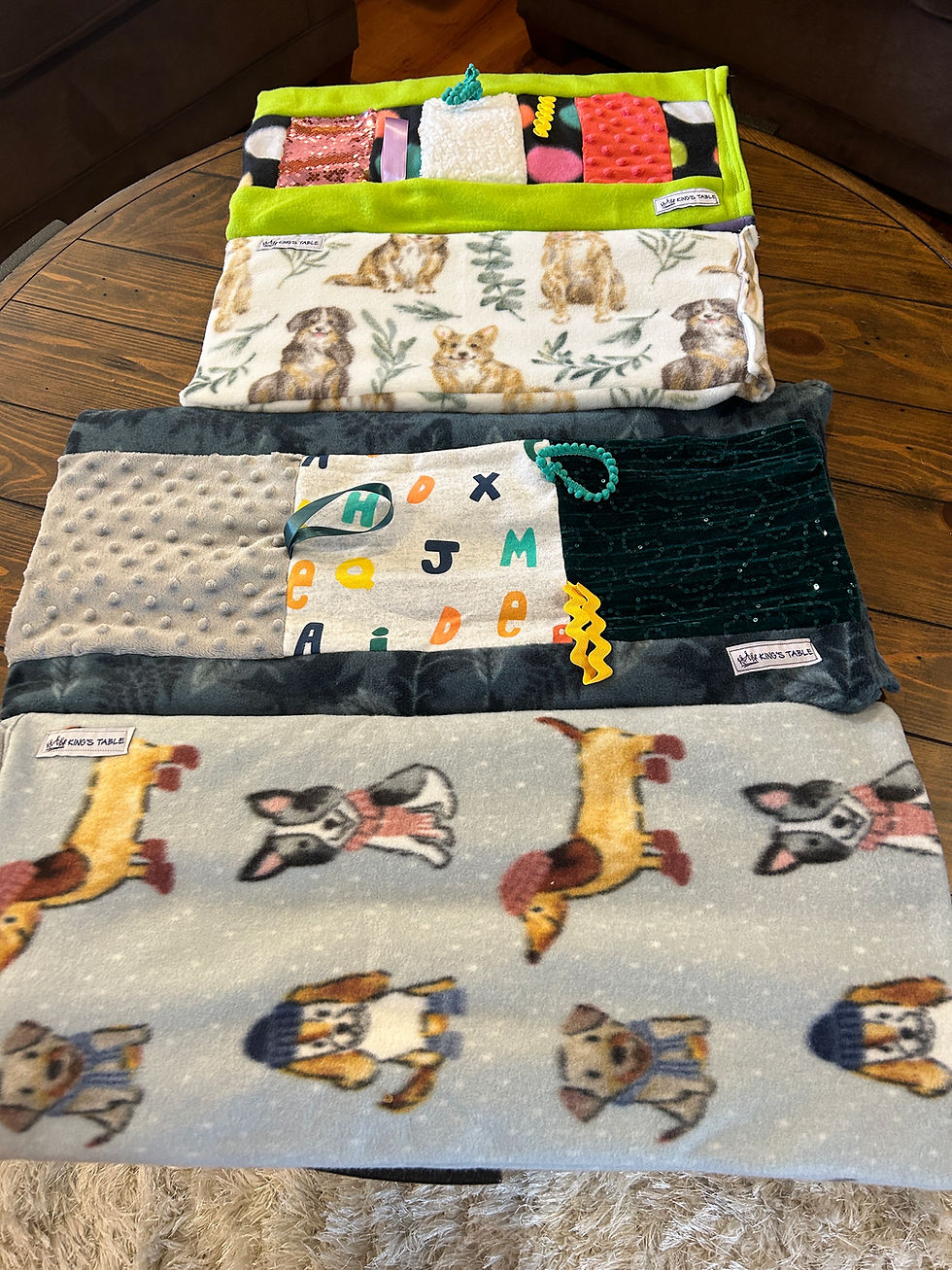 Sewing Sensory Quilts for students with special needs
