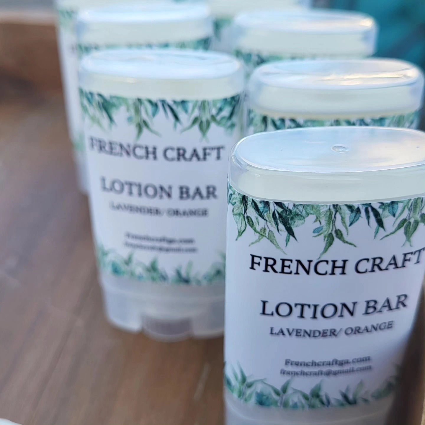 Lavender/Orange mini lotion bar