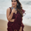 Thumbnail: Wine ruffle saree