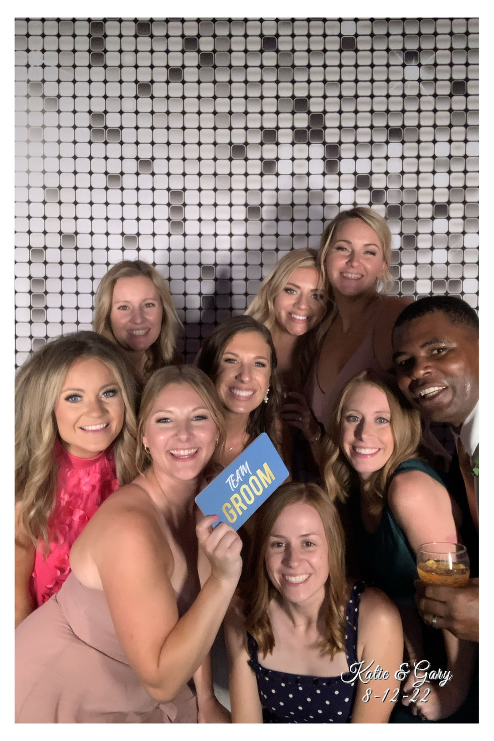 Customized photo booth setup for a special event