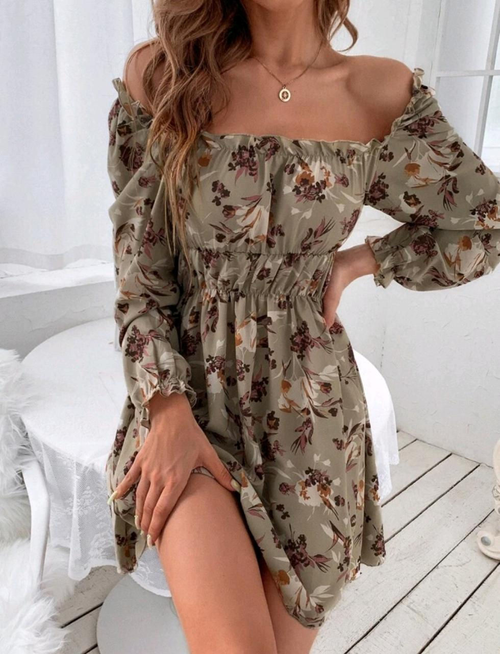 Miniatura: Vestido Floral Babado