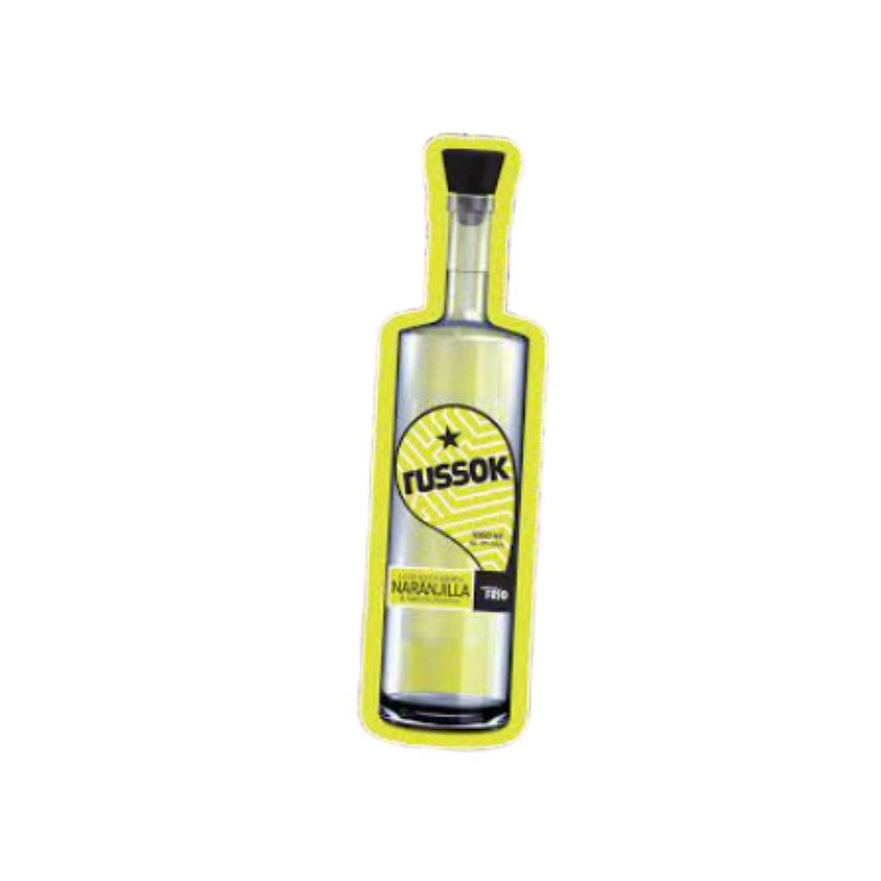 Licor de Vodka Russok Naranjilla  1 Litro