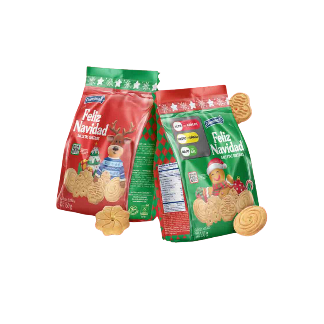Bolsa Galletas Navideñas Colombina 150gr Quito Ecuador