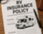 A mock up of an RV insurance policy.
