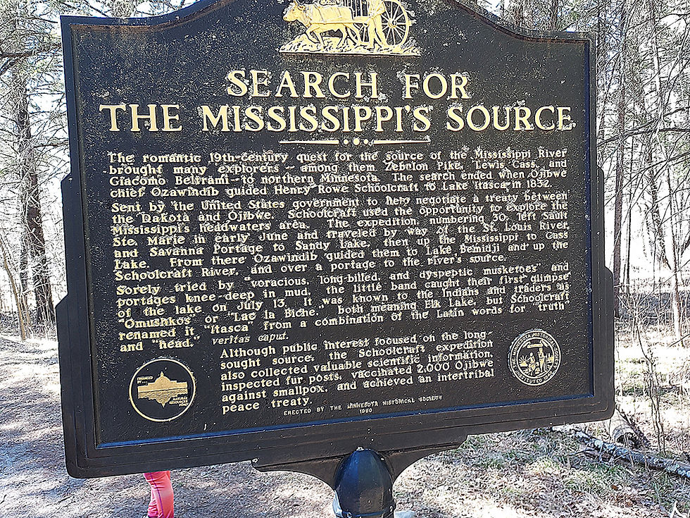 The Itasca headwaters sign