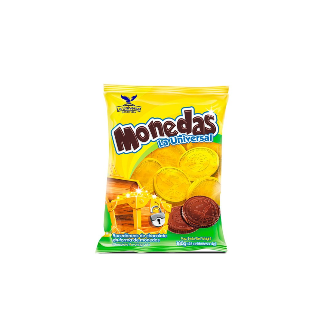 Monedas de chocolate La Universal x 45u