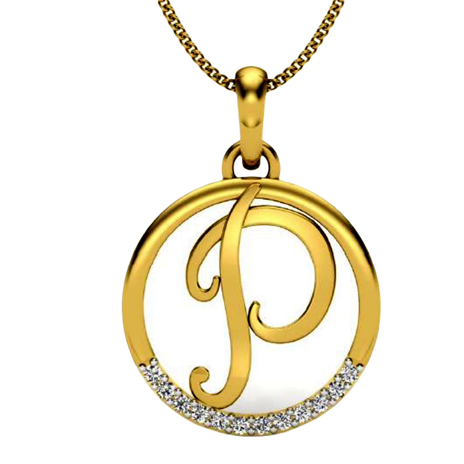 Moissanite Gold Plated Silver Snowflake Silhouette Pendant