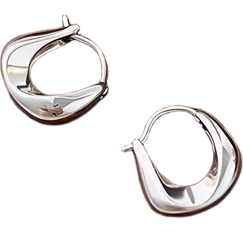 Sterling Silver Hoop Stud Earrings for Women