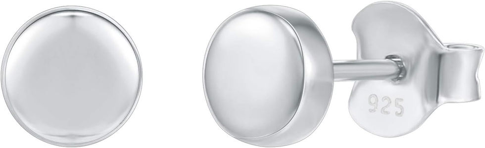 Sterling Silver Dot Stud Earrings for Women