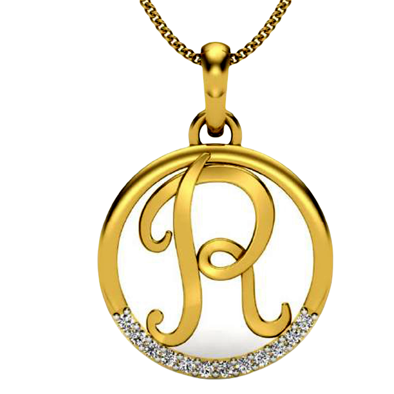 Moissanite Gold Plated Silver Soulmate Pendant