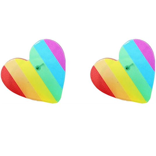 Gold Plated Silver Heart Stud Earrings for Women