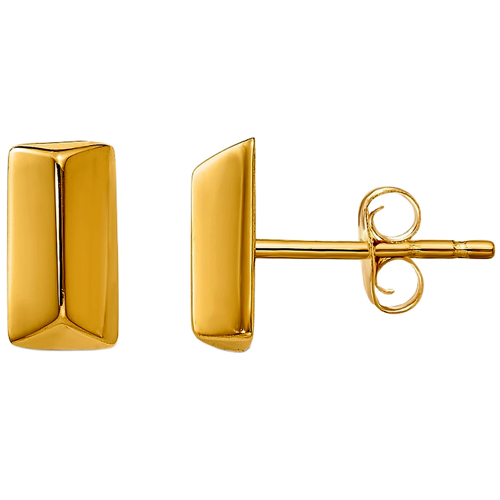 Gold Plated Silver Fancy Stud Earrings for Women