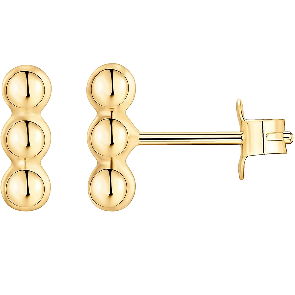Gold Plated Silver Fancy Stud Earrings for Women