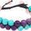 Thumbnail: Amazonite, Amethyst & Rose Quartz 8mm Round Smooth Double Layer Bracelet