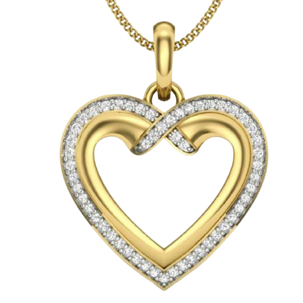 Moissanite Gold Plated Silver Everyday Elegance Pendant