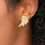 Thumbnail: Gold Plated Silver Angel Stud Earrings for Women