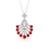 Thumbnail: Moissanite 925 Sterling Silver Redstone Pendant