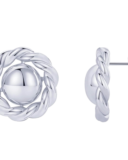 Sterling Silver Fancy Stud Earrings for Women