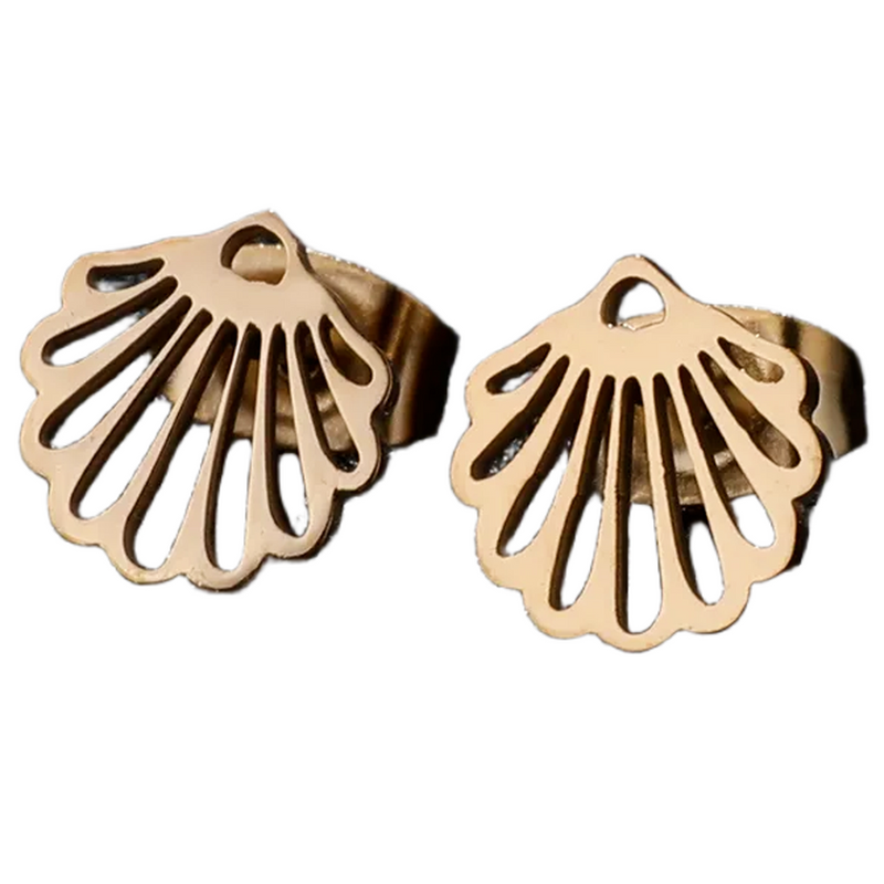 Gold Plated Silver Fancy Stud Earrings for Women