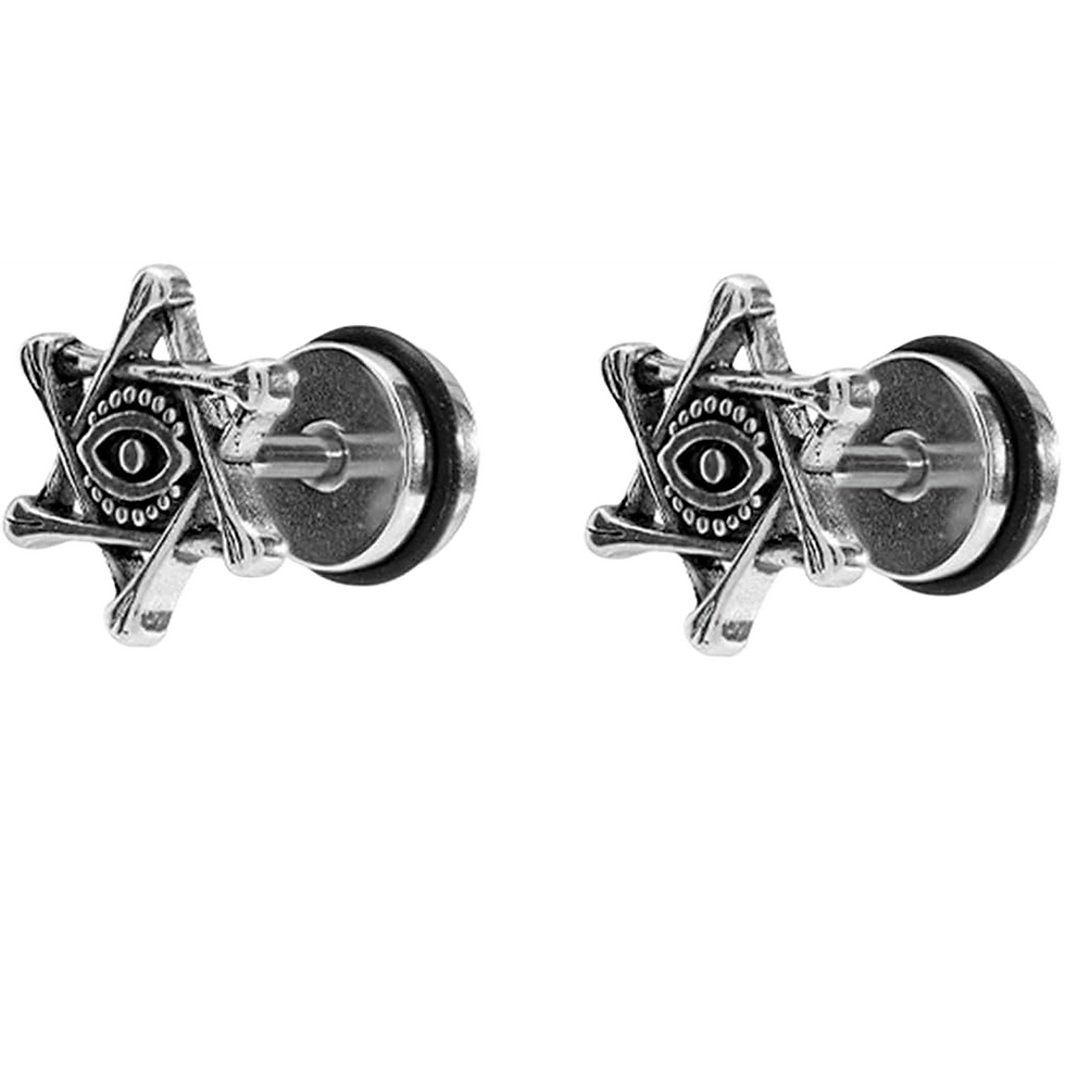 Sterling Silver Evil Eye Stud Earrings for Women