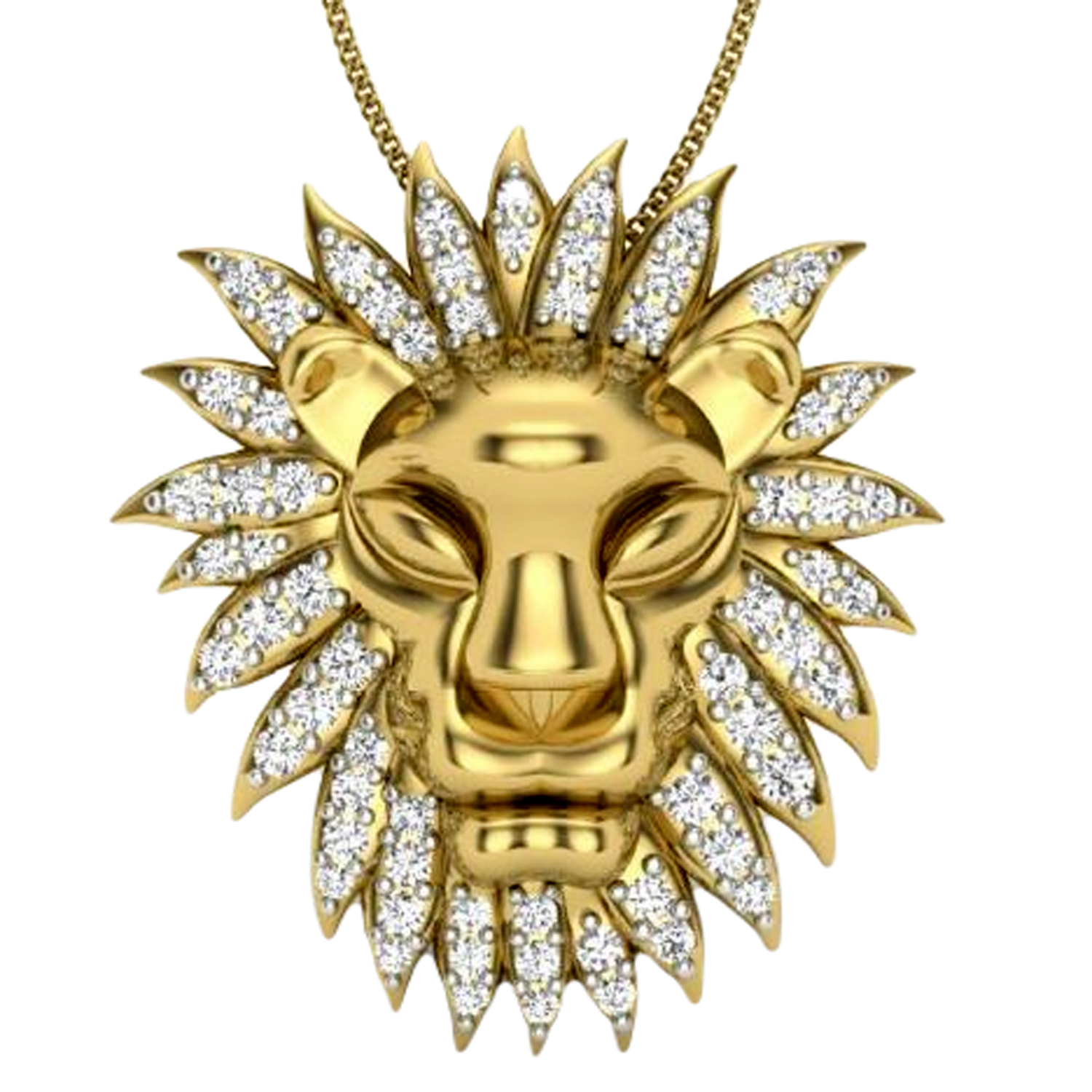 Moissanite Gold Plated Silver Fancy Geometric Pendant