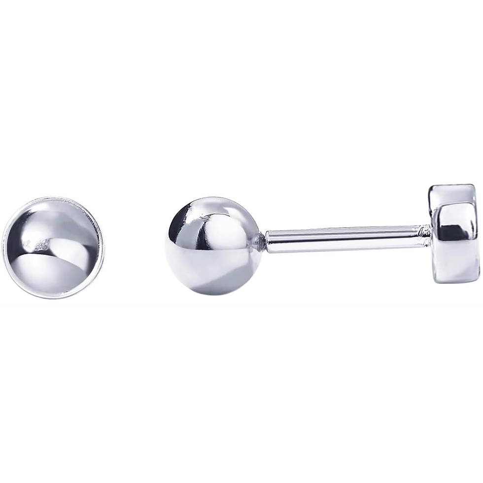 Sterling Silver Ball Stud Earrings for Women