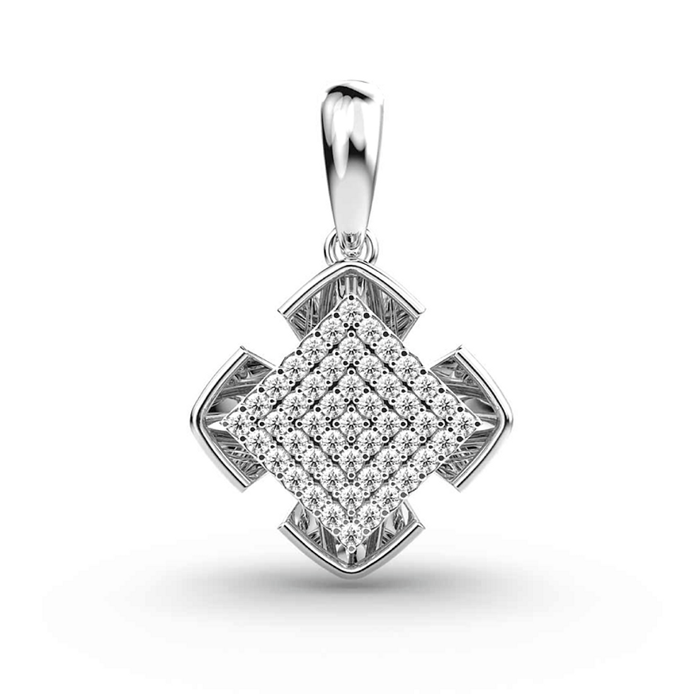 Moissanite 925 Sterling Silver Dazzling Diva Pendant