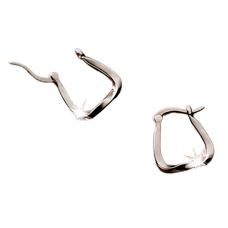 Sterling Silver Hoop Stud Earrings for Women