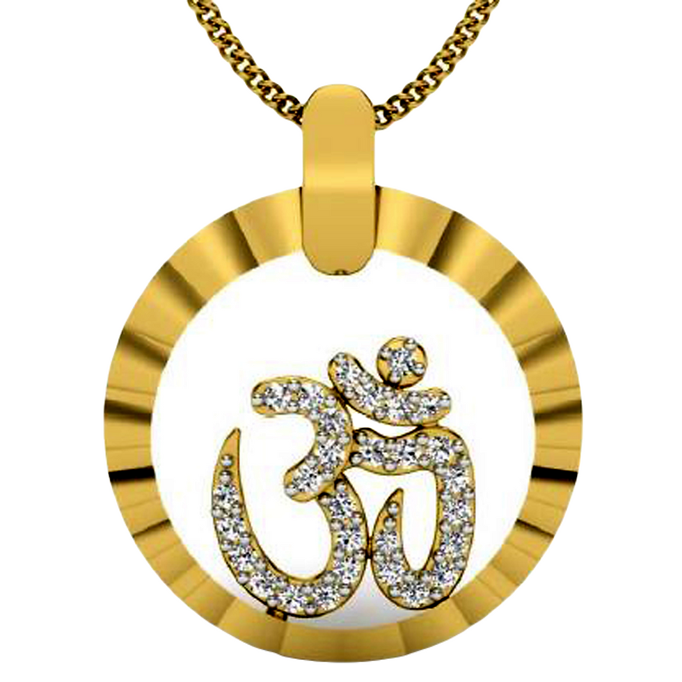 Moissanite Gold Plated Silver Radiant Splendor Pendant